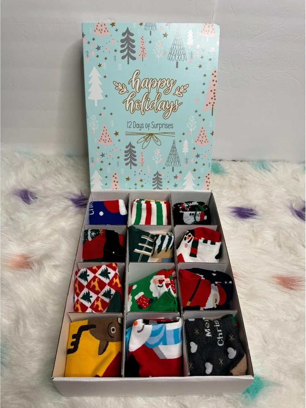 12 Days SOCKS CHRISTMAS Advert Calendar Gift